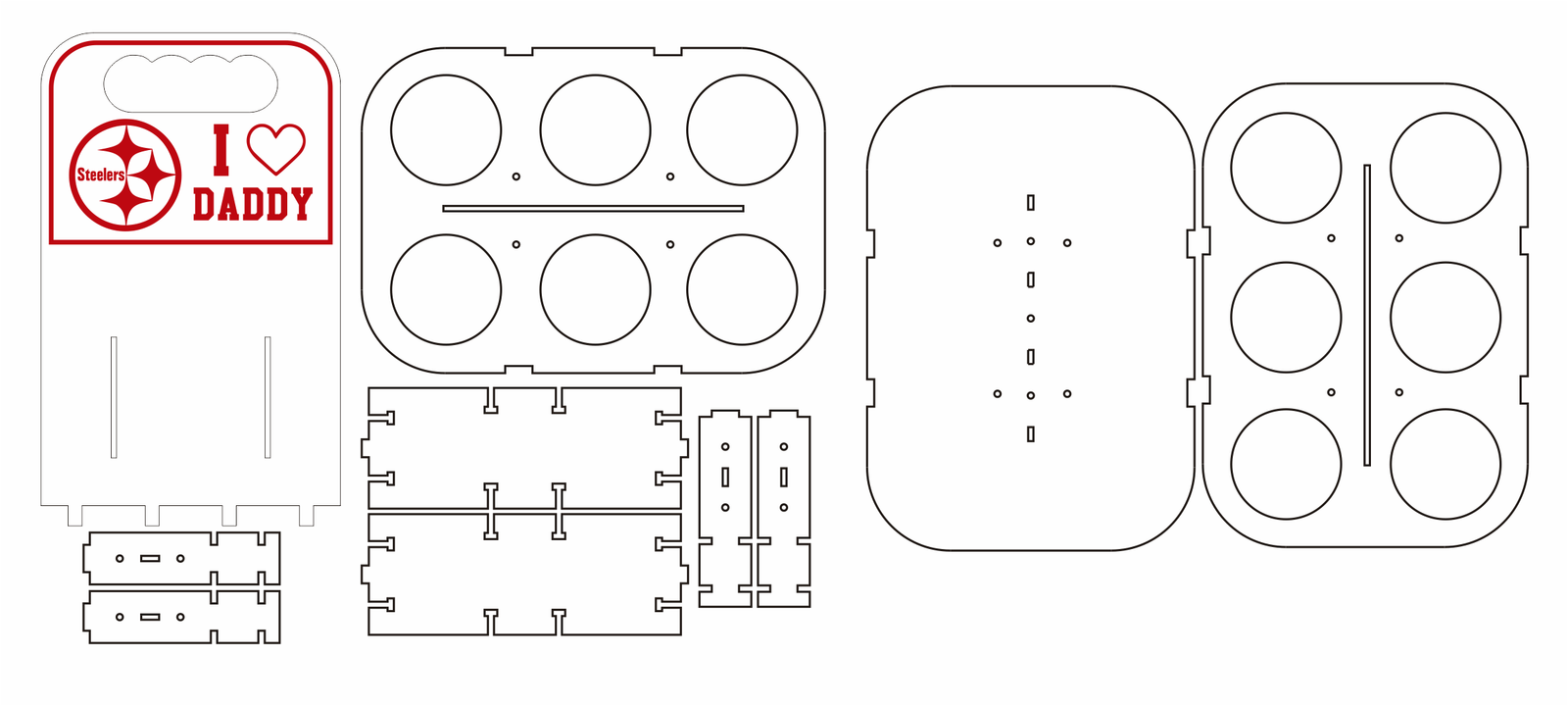 caja para cerveza i love daddy