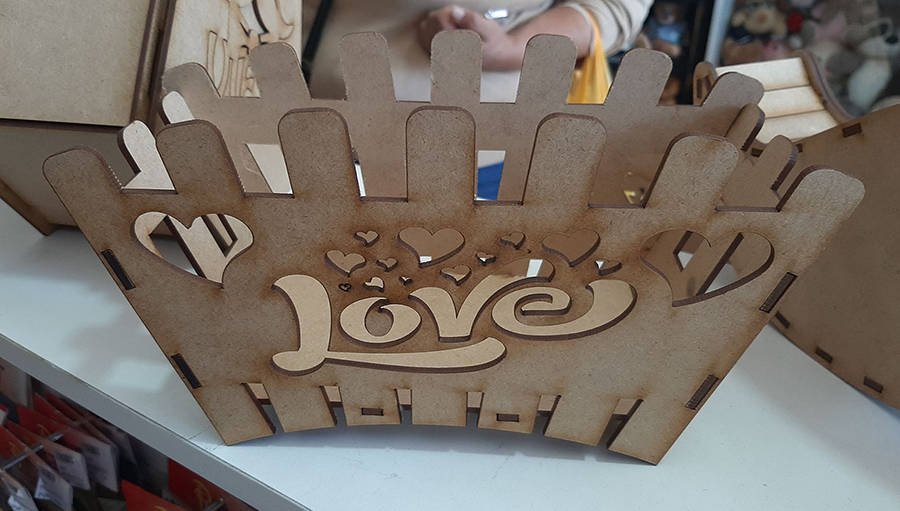 canasta de abanico love