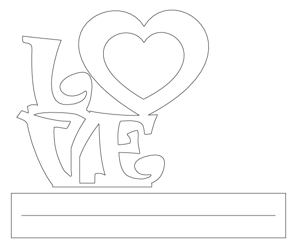 portarretratos love 1 espacio