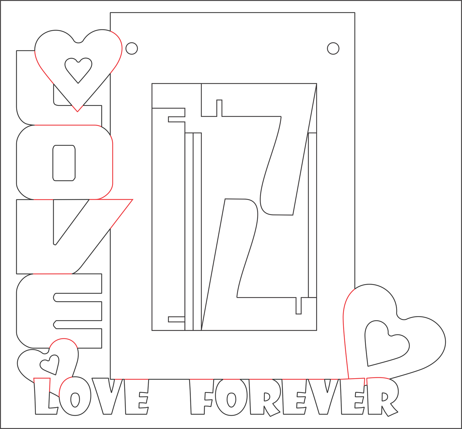 portarretratos love forever