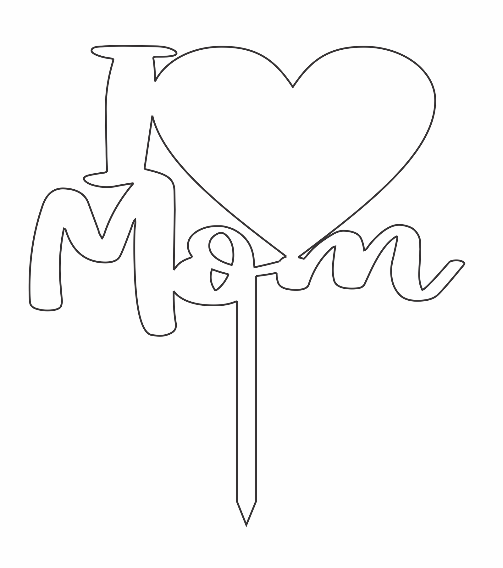 topper i love mom