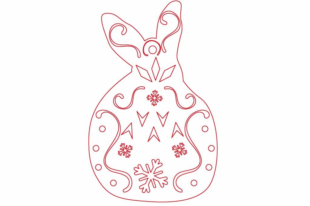 adorno navideño conejo