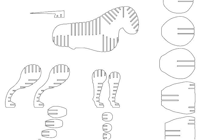 animal cuadrúpedo 3d