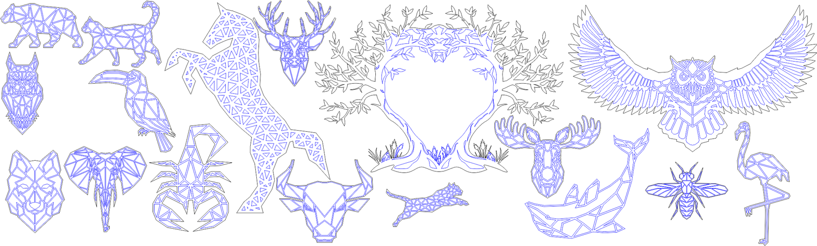 animales geométricos