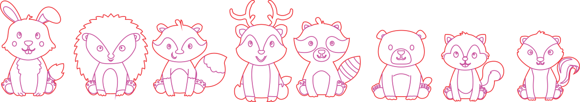 animalitos del bosque