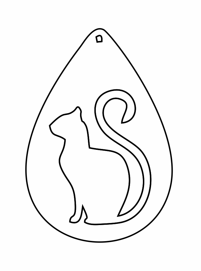 aretes gato de perfil 2