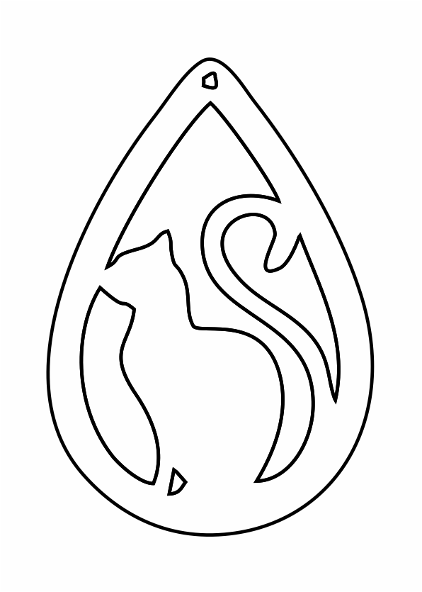 aretes gato de perfil