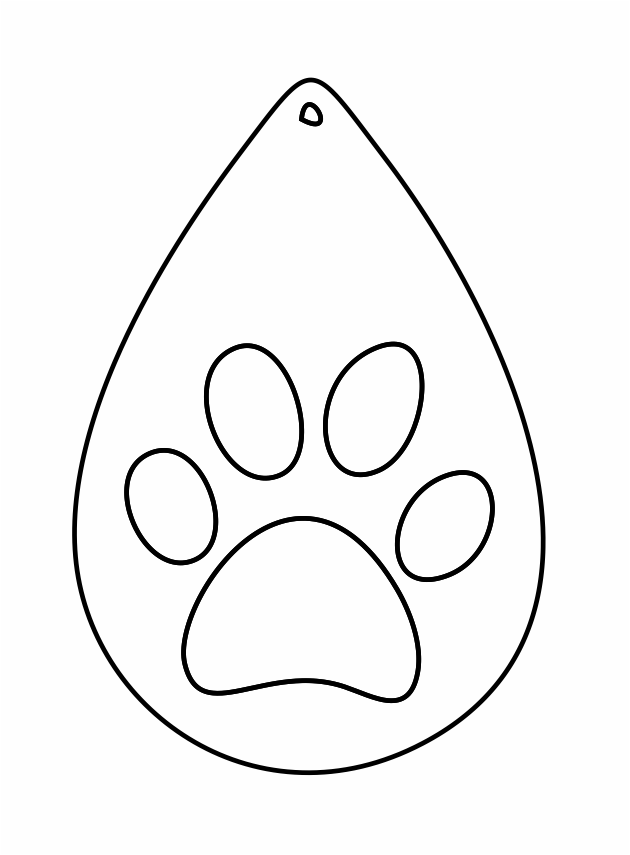 aretes huellita de gato