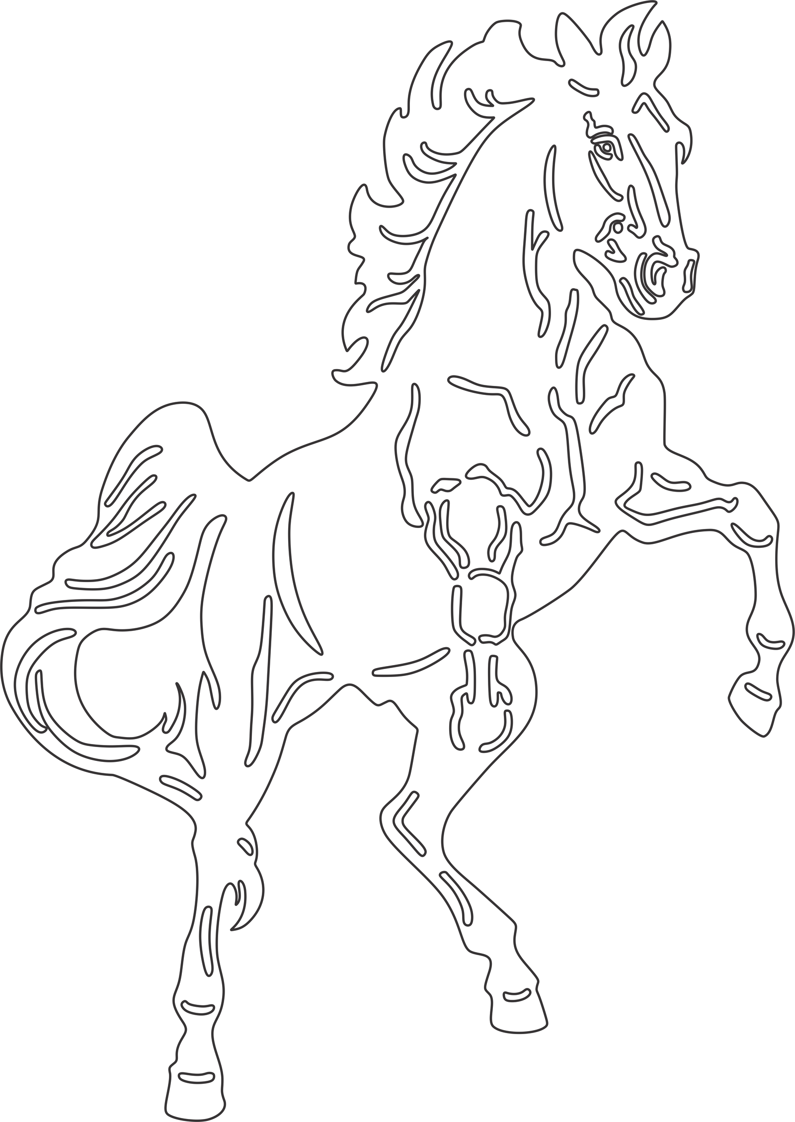 caballo en dos patas