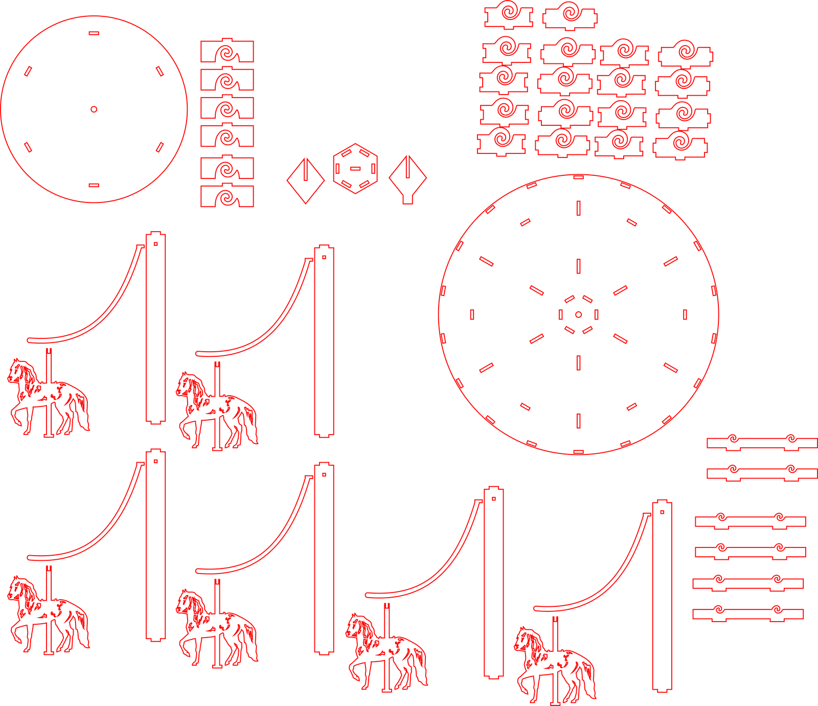 carrusel con caballos
