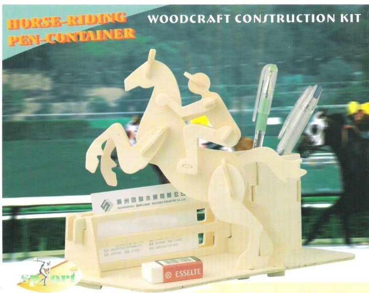 contenedor para lápices caballo