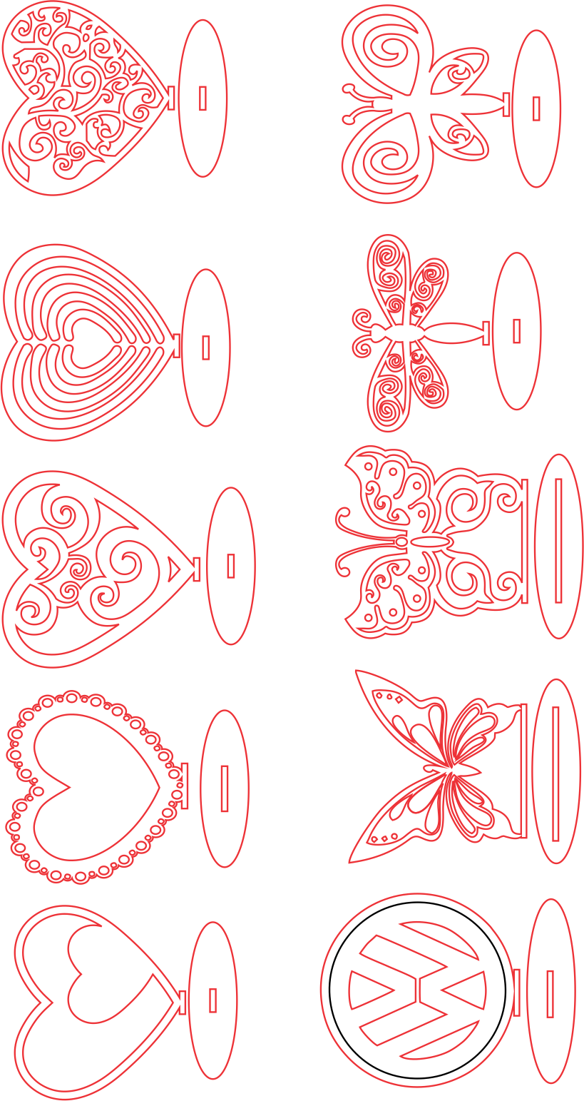 corazones y mariposas