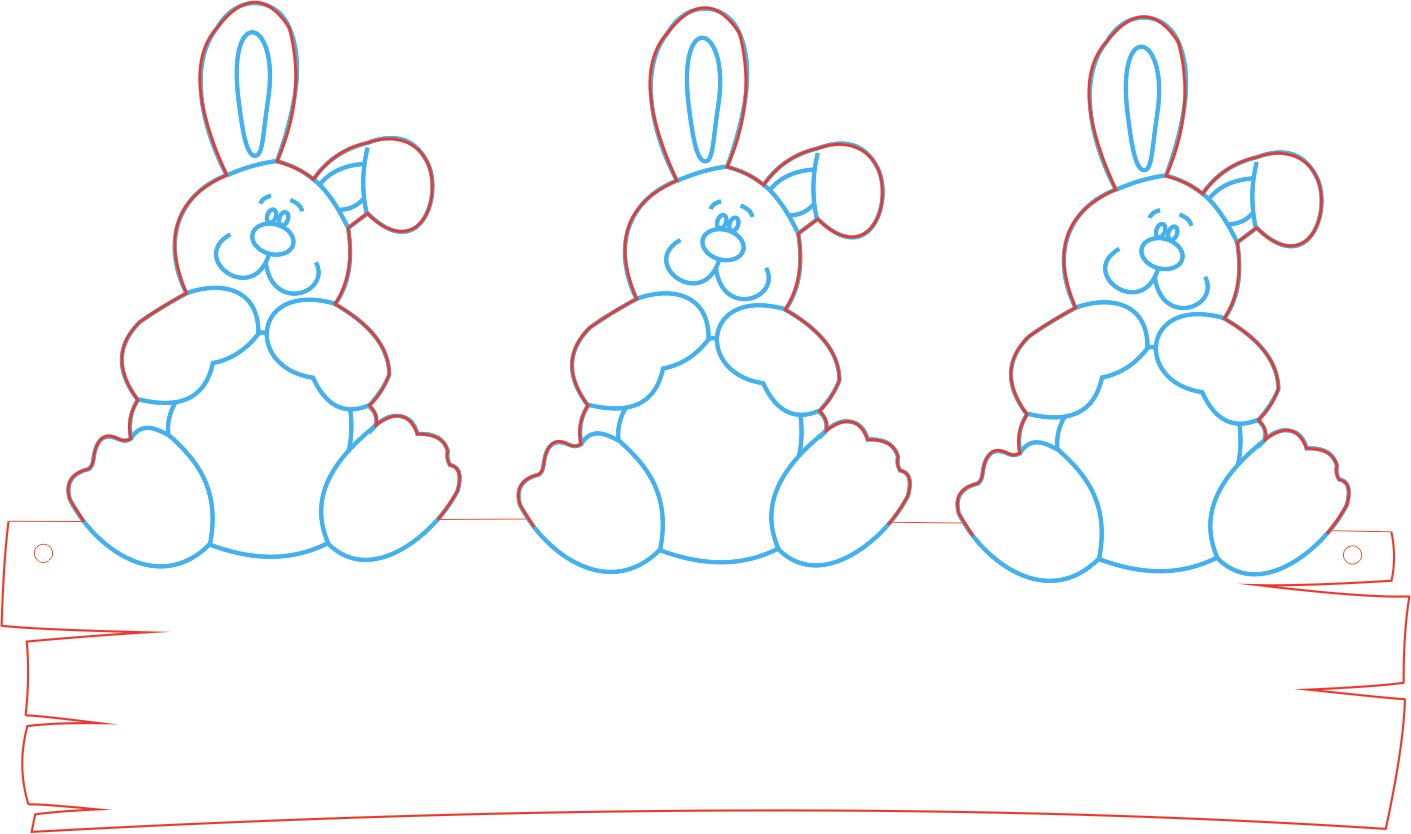 decoración conejos de pascua