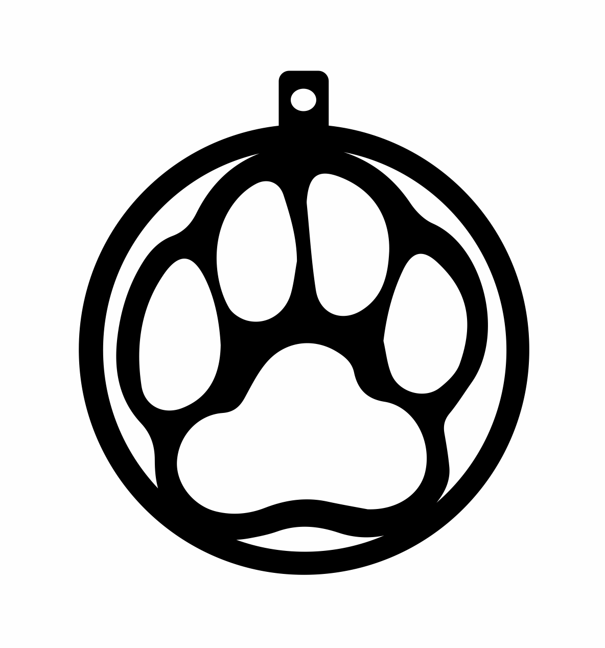 esfera huella de perro