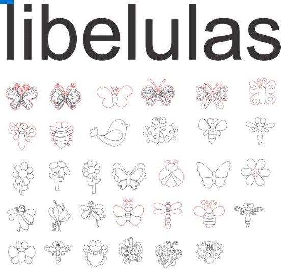 libéluas y mariposas