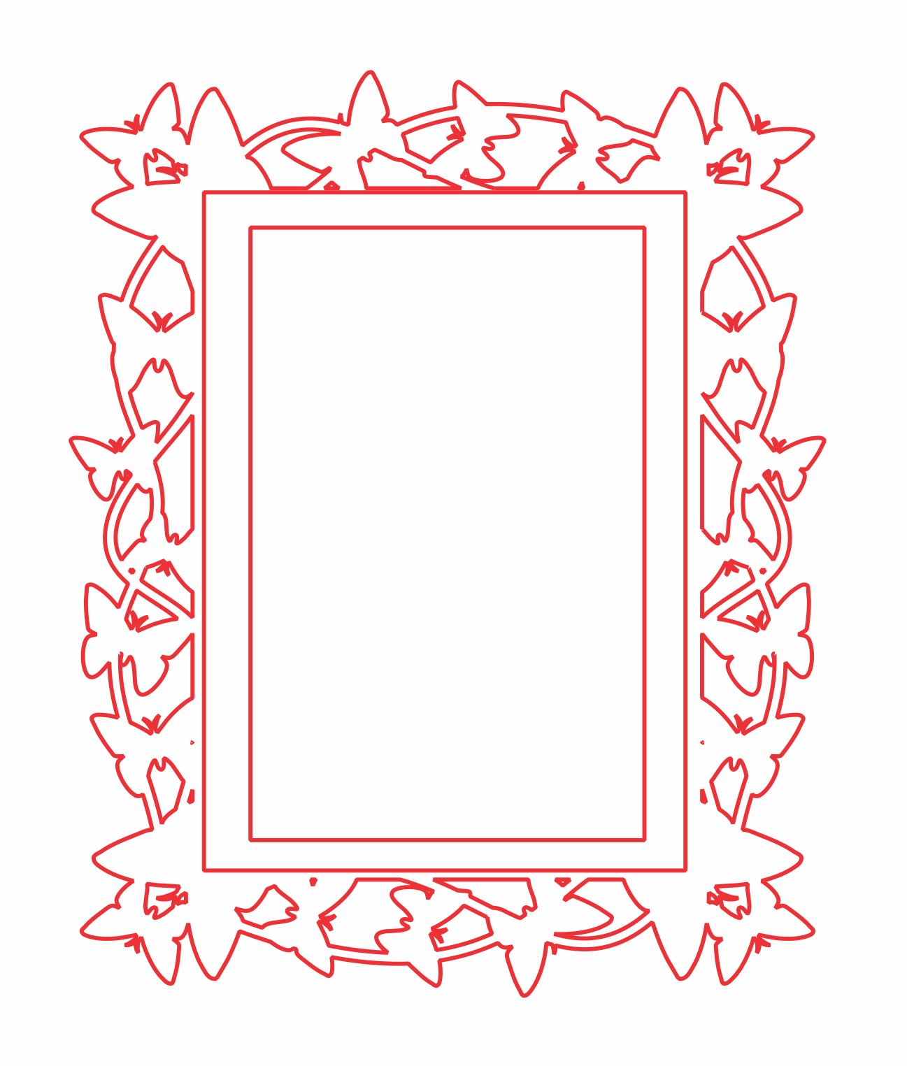 marco para foto mariposas