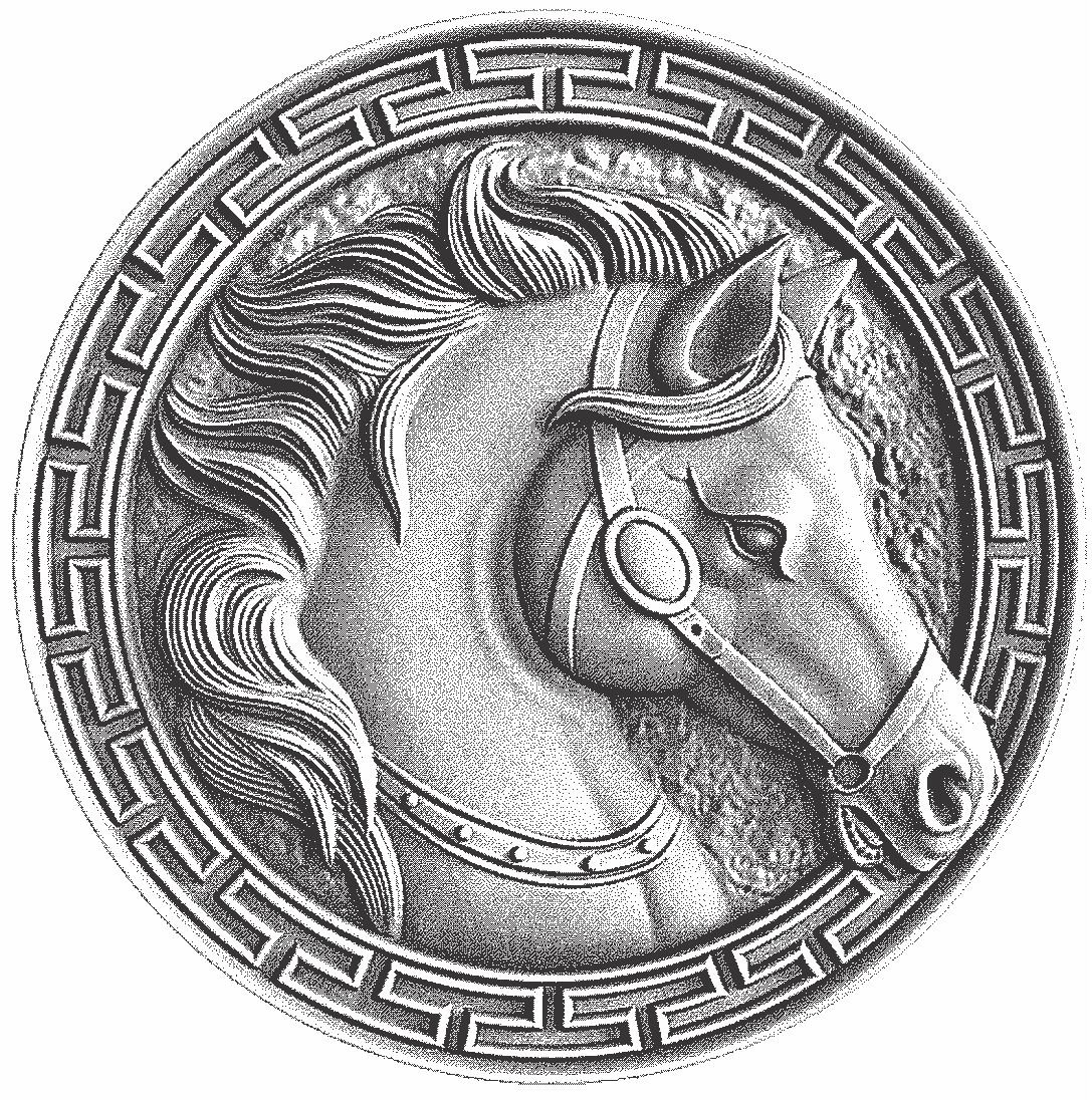 medallón de caballo