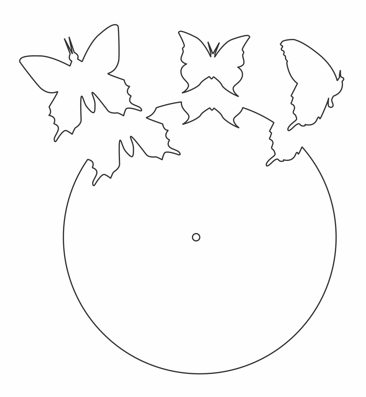 reloj de mariposas volando