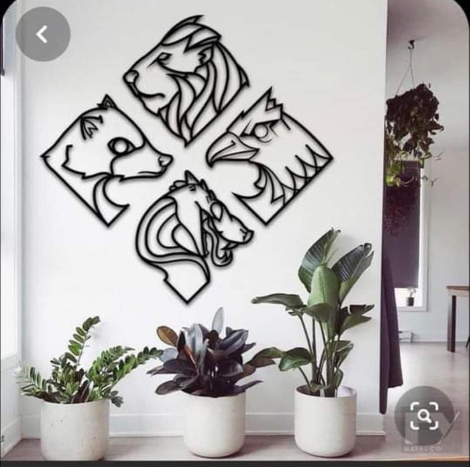 set de cuadros animales