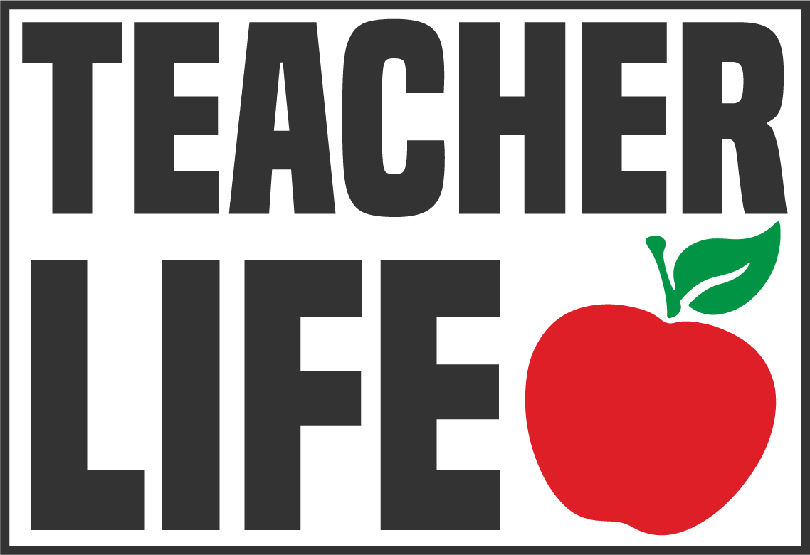 letrero teacher life