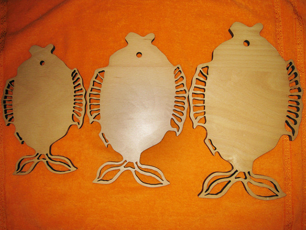 tablas para comida pescado