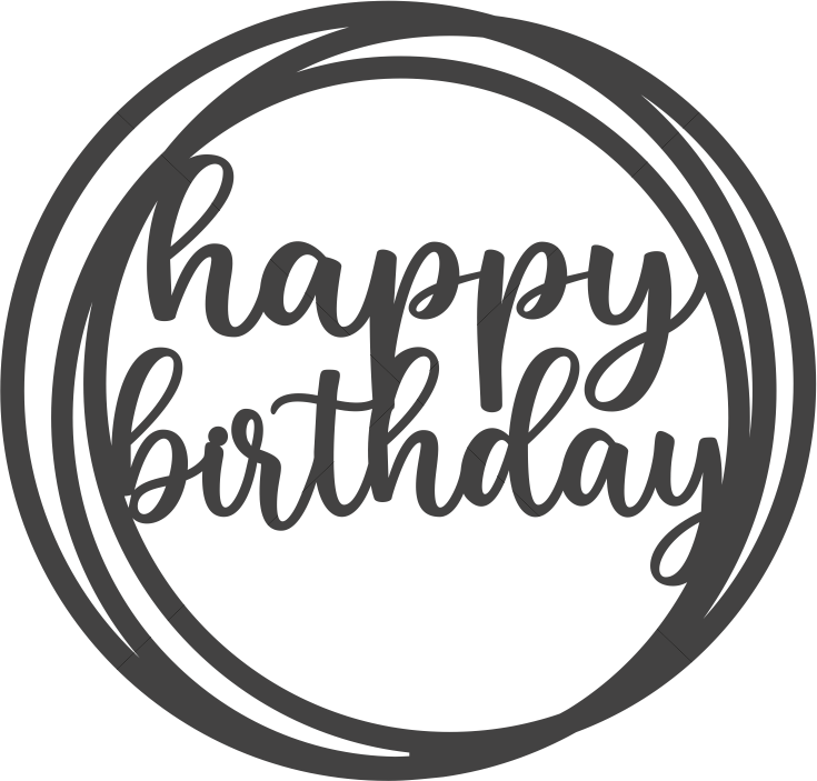 cake topper happy birthday 2