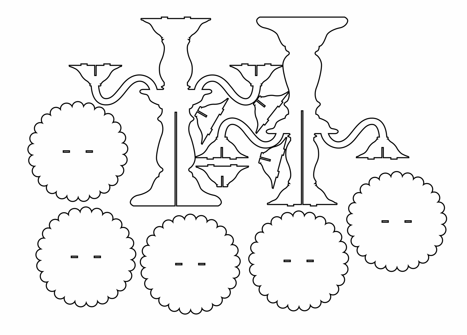 candelabro portacupcakes