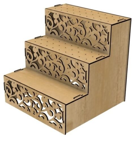 escalera de 3 niveles para cupcakes