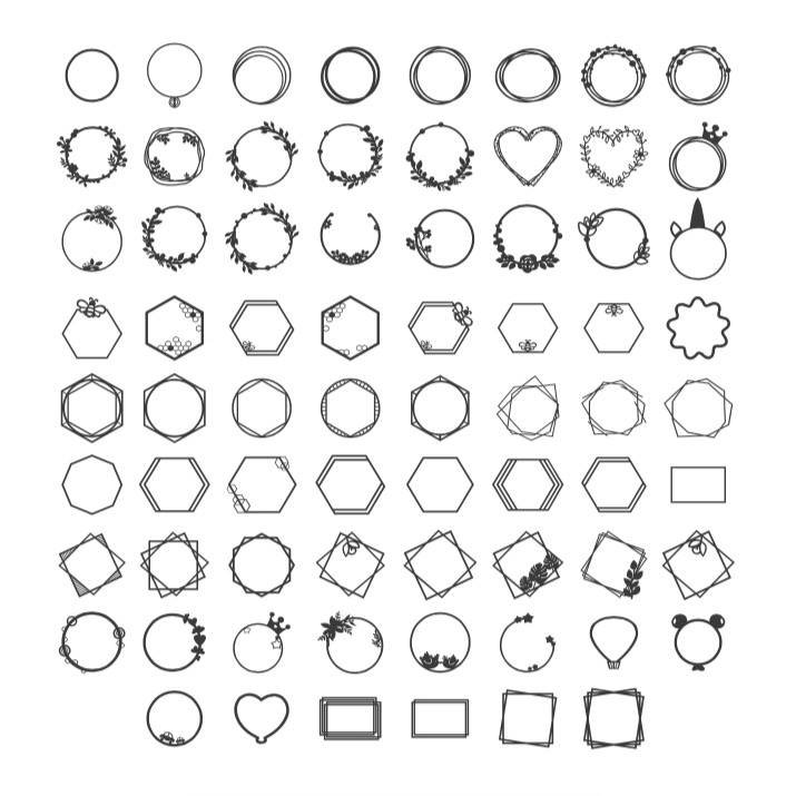 marcos para cake toppers