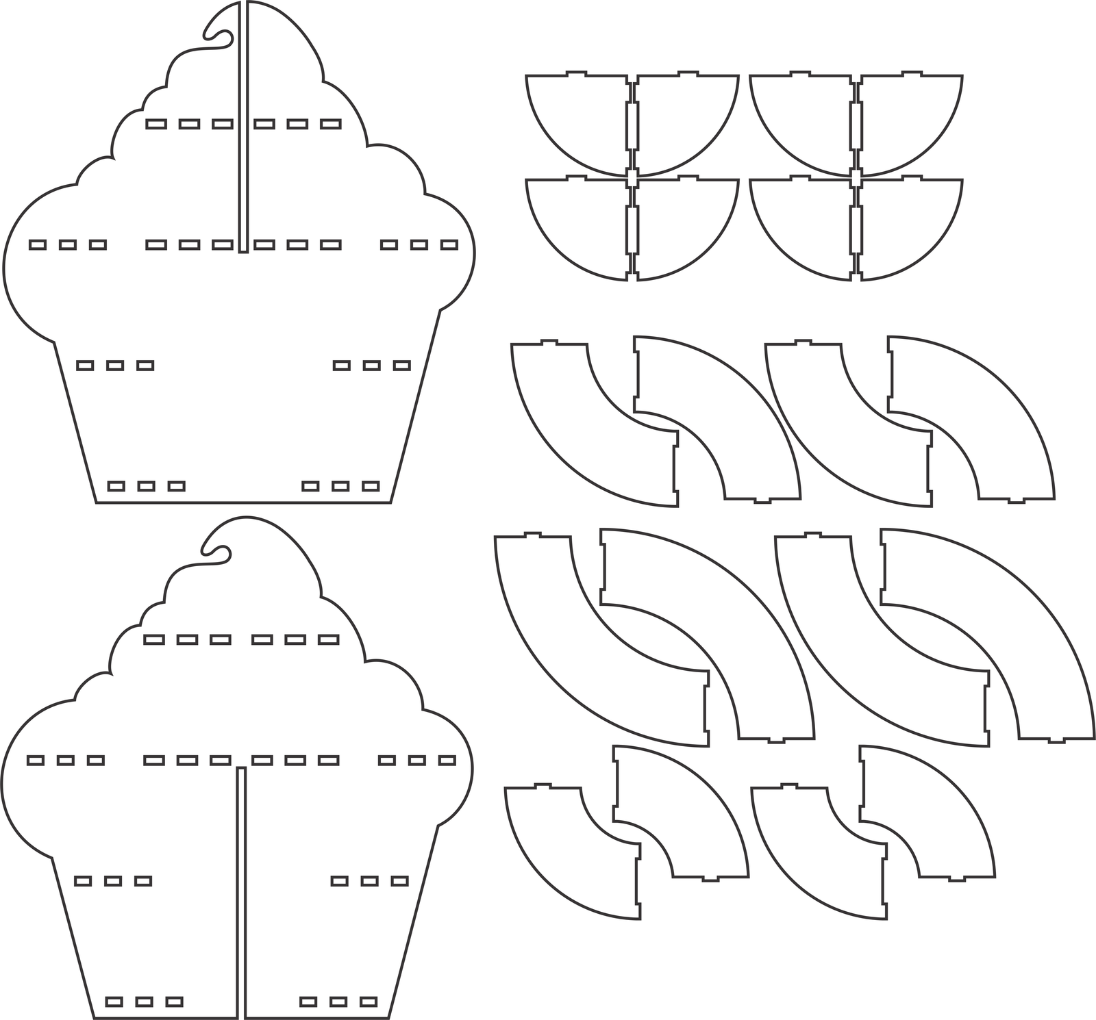 portacupcakes múltiple