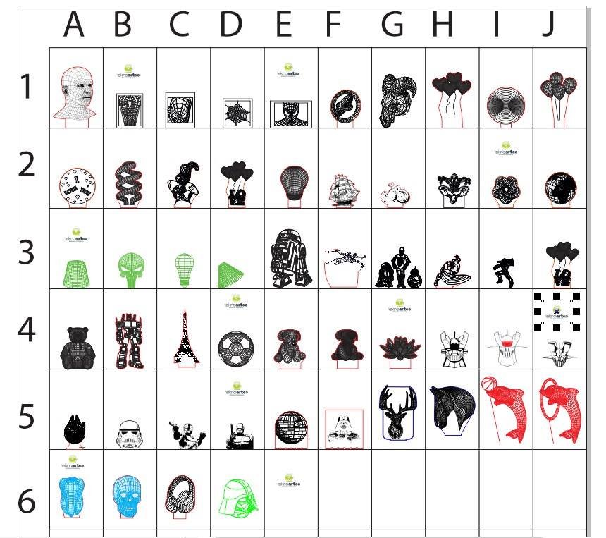 acrílicos decorativos diversos