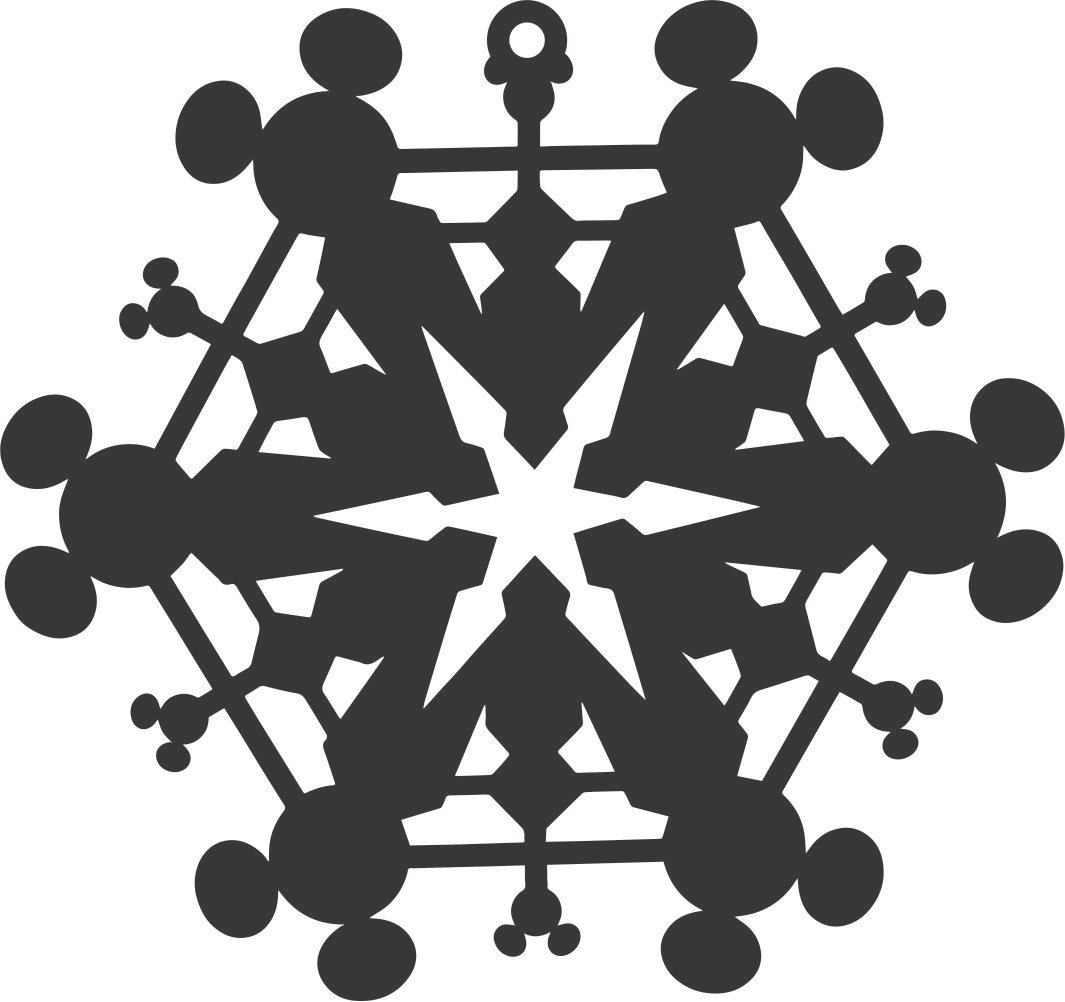 adorno colgante de copo