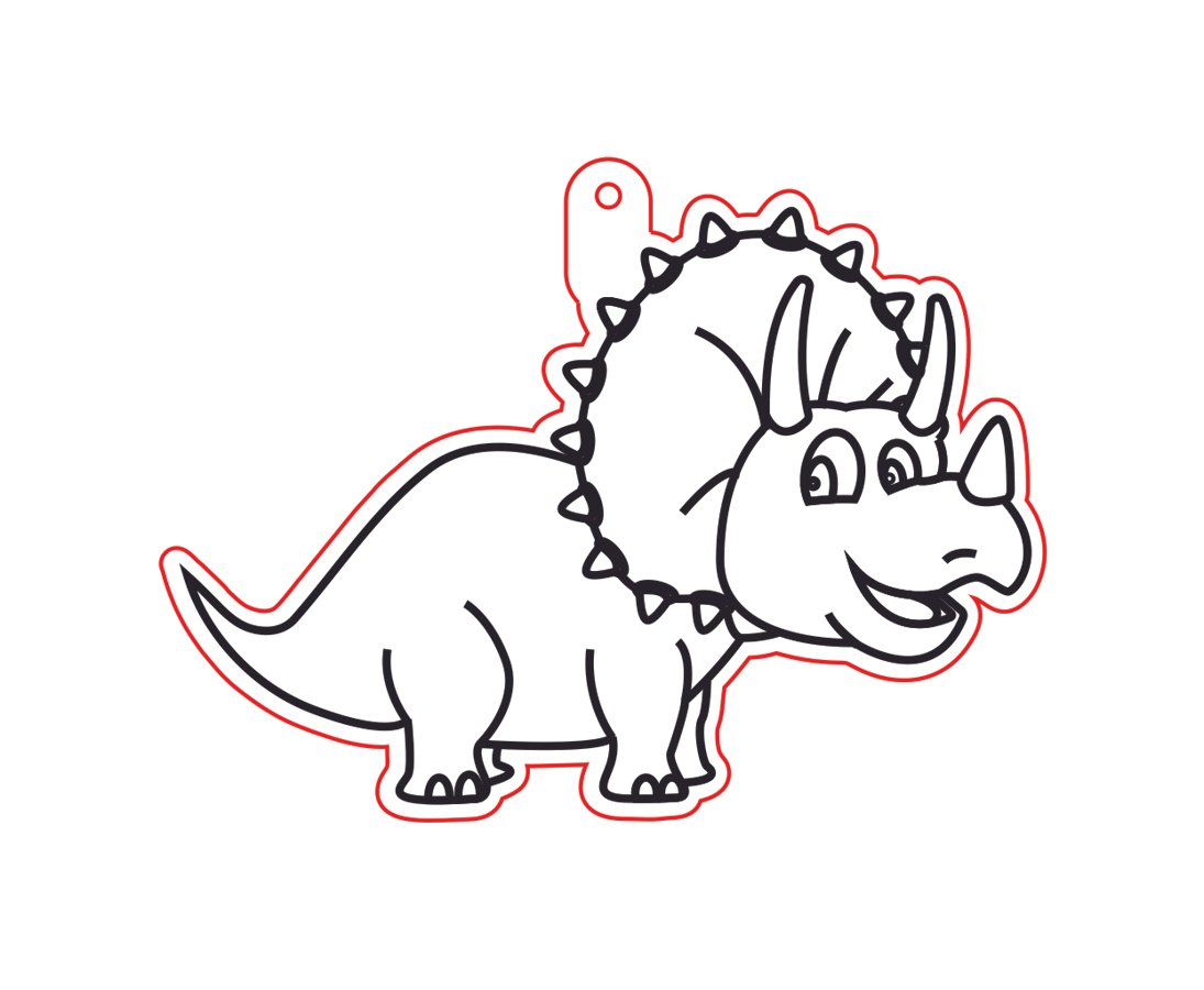 adorno colgante de dinosaurio 2