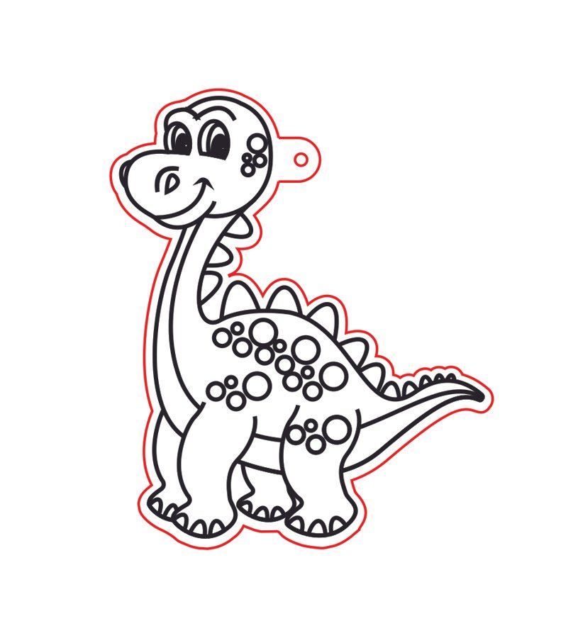 adorno colgante de dinosaurio 4