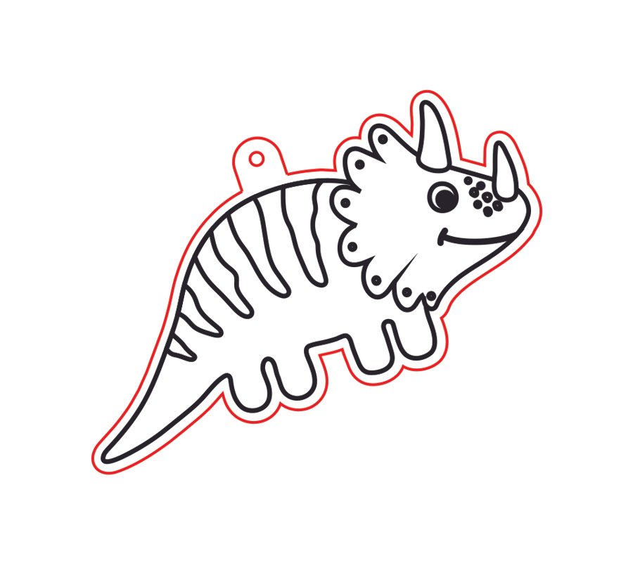 adorno colgante de dinosaurio 6