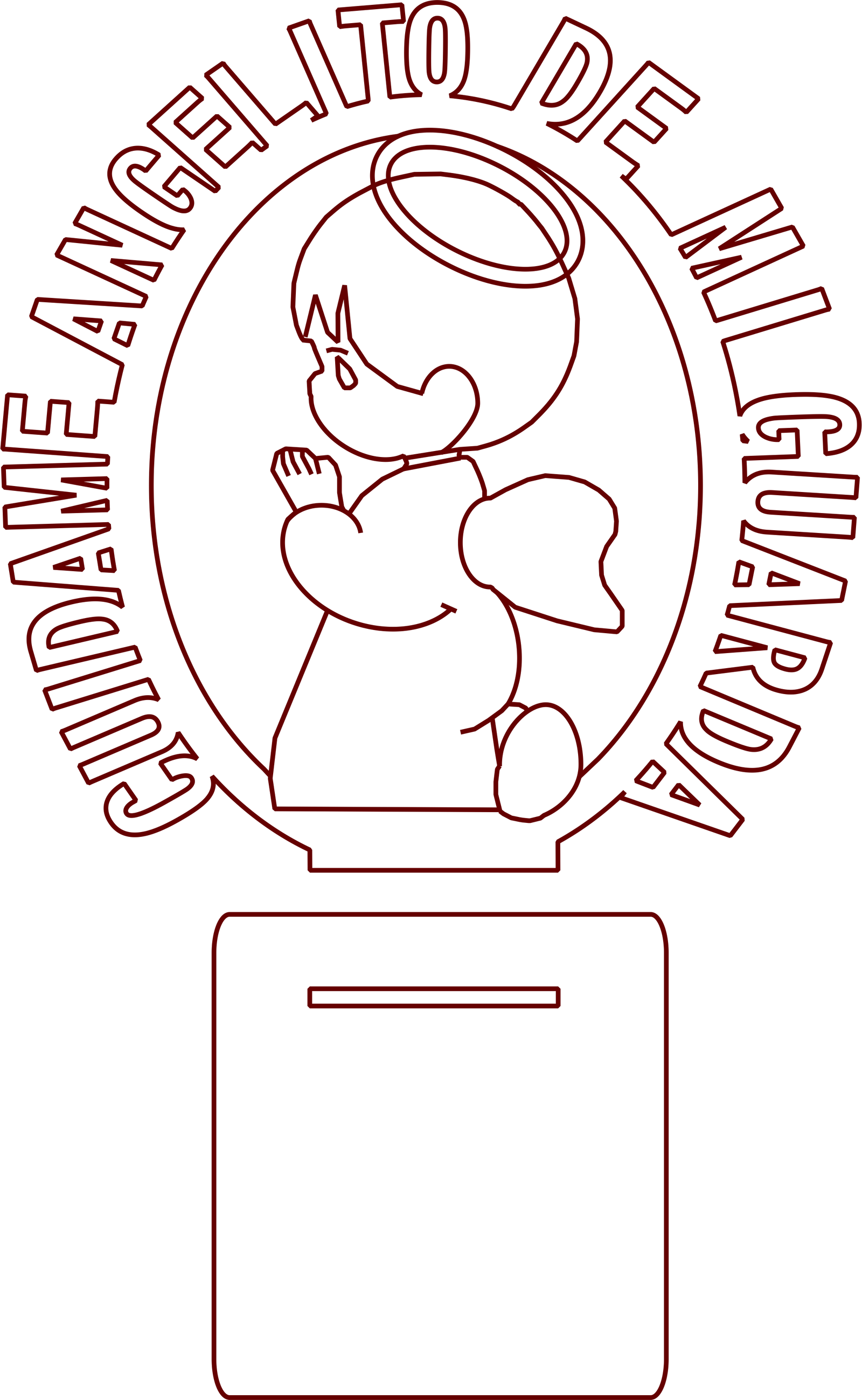 adorno cuídame angelito