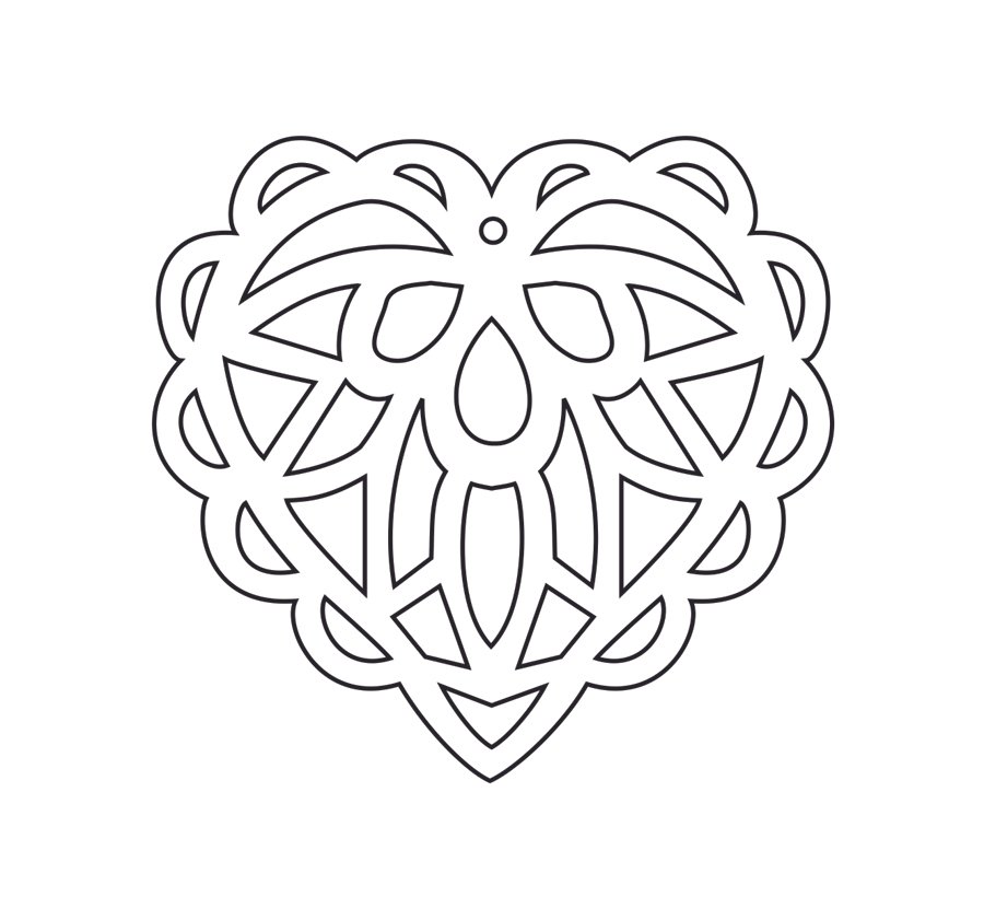 adorno de corazón 2