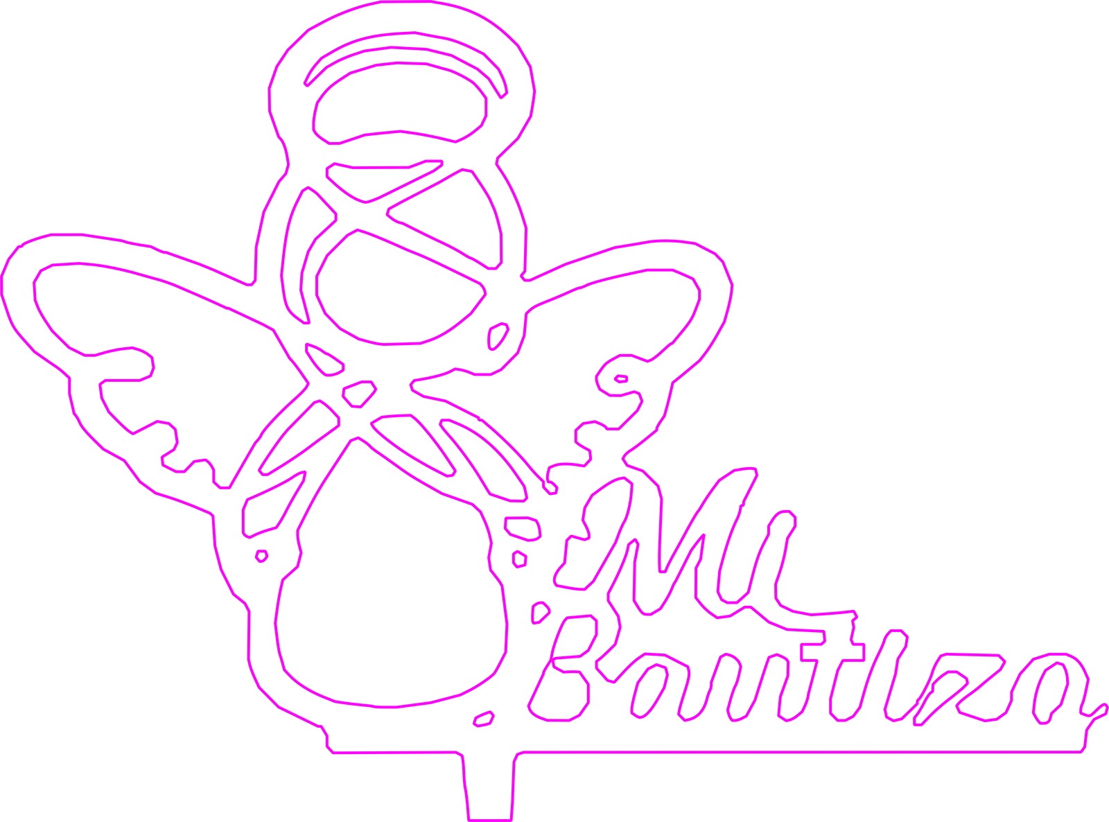 adorno de pastel mi bautizo