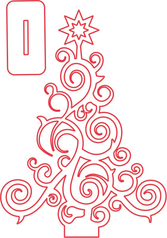 adorno pino de espirales