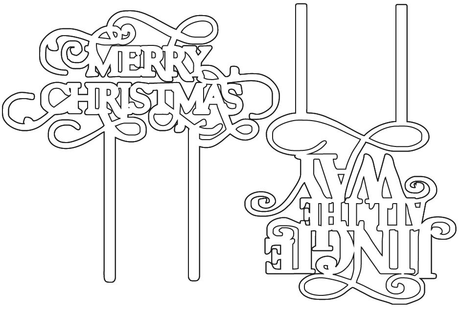 adornos navideños de pastel