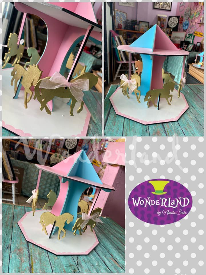 centro de mesa carrusel