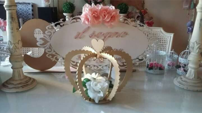 centro de mesa corona