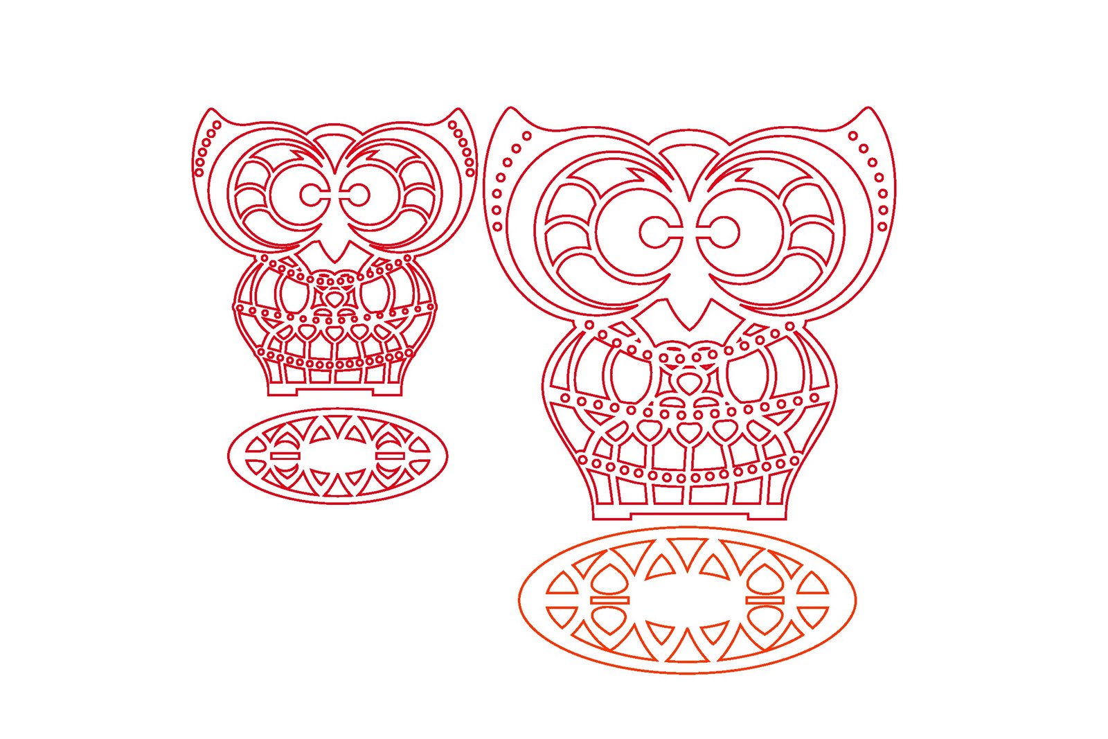 centro de mesa lechuza