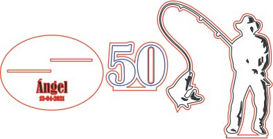 centro de mesa pescador