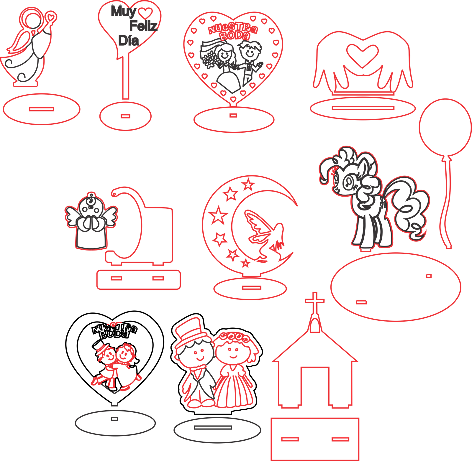 centros de mesa de amor