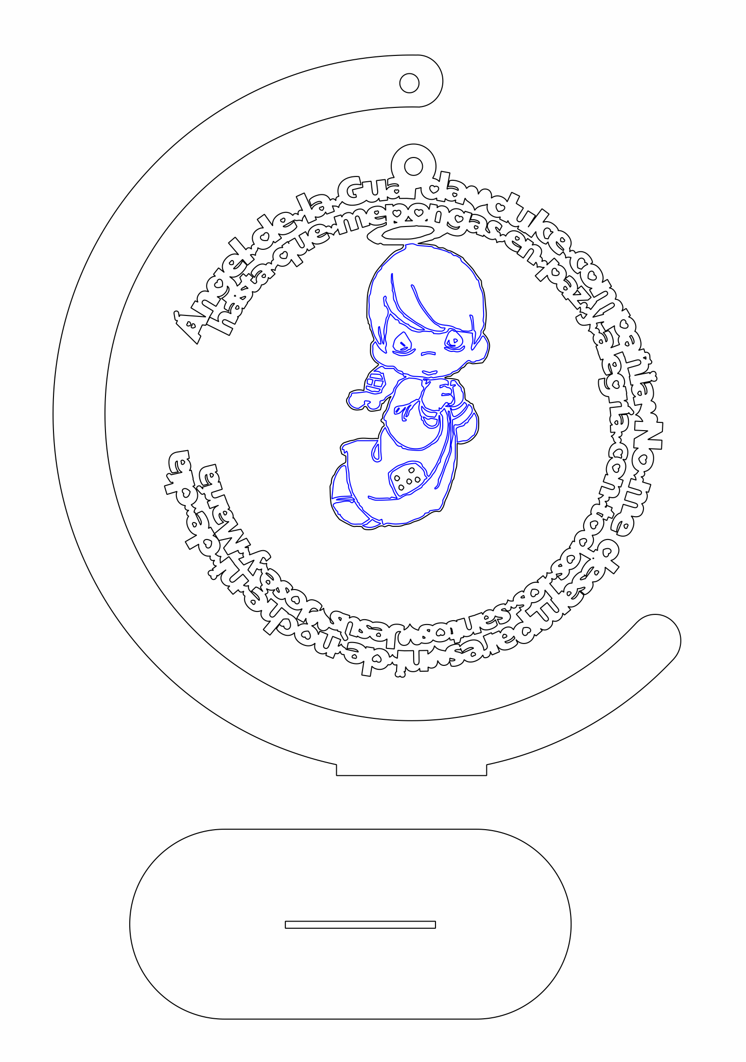 colgante decorativo de ángel