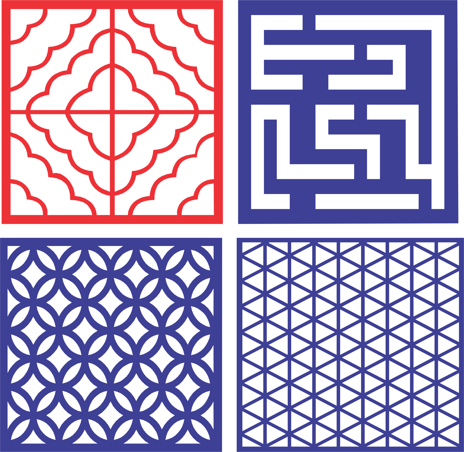 cuadros con patrones decorativos 3