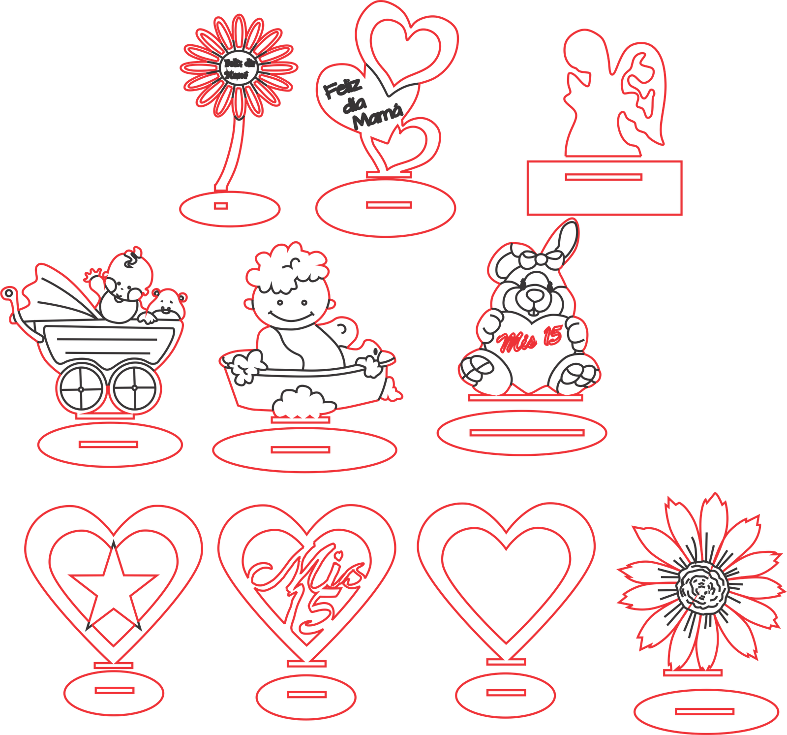 decoraciones con base