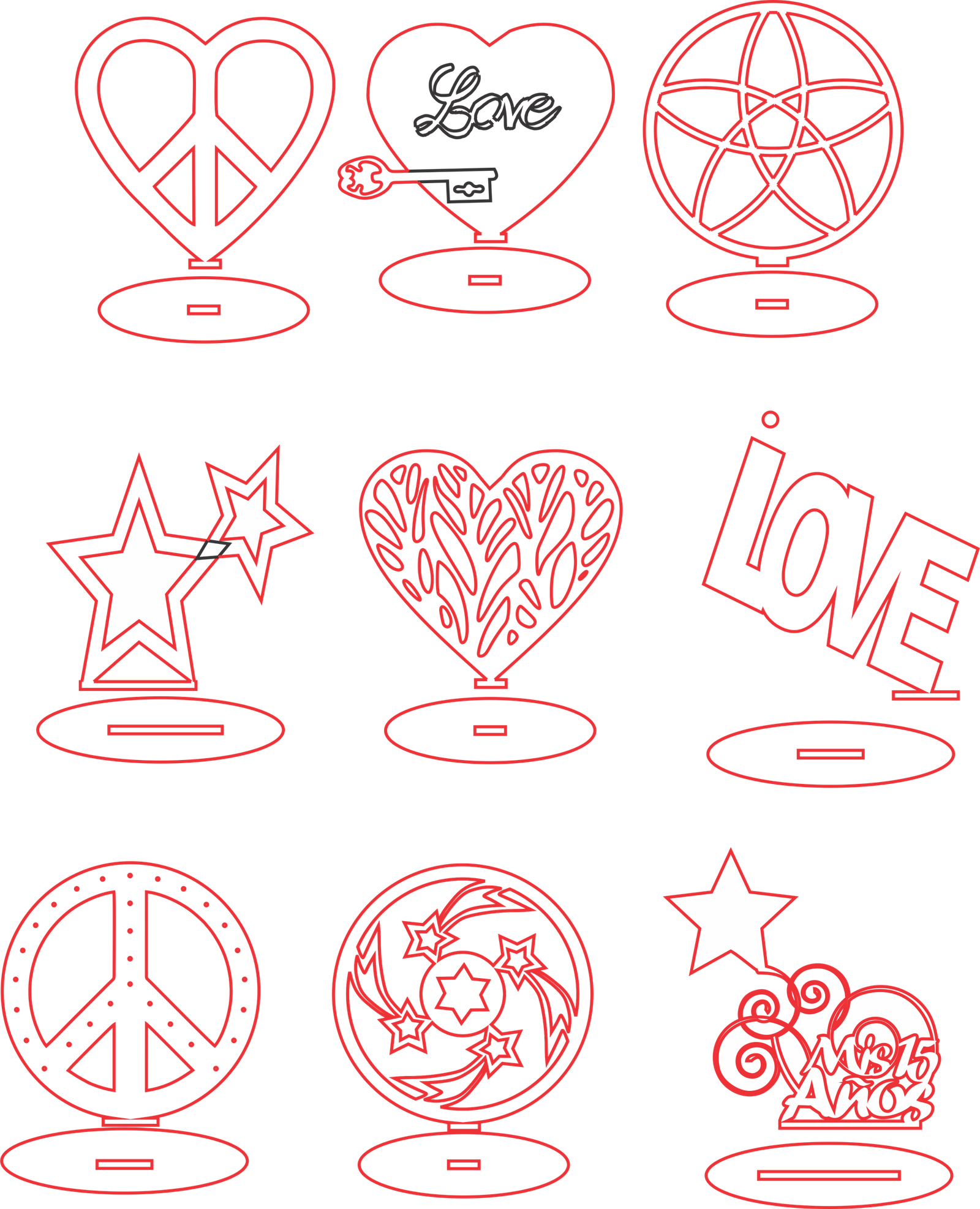 decoraciones de amor y paz