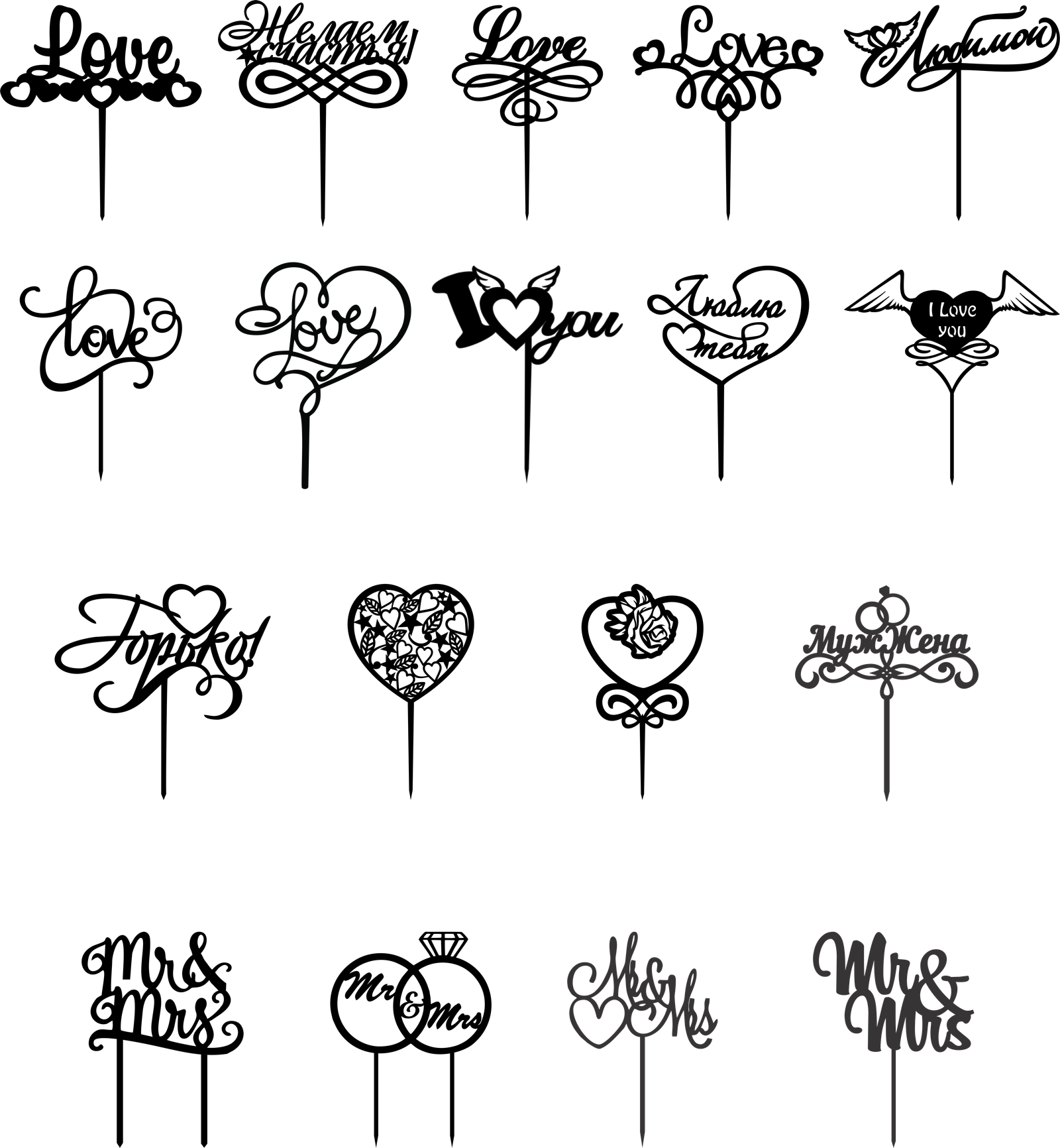 decoraciones para pastelería toppers 9